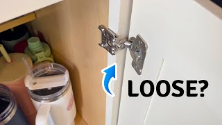 How to Fix a Loose Cabinet Door Method 1 [upl. by Eecyak]