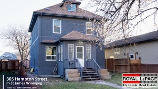 House for sale at 305 Hampton Street in St James Winnipeg [upl. by Allesiram]