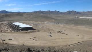 Time Lapse of the Tesla Gigafactory construction  March 2016  Electrek [upl. by Gruver]