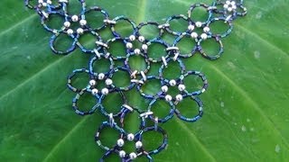 Beaded Flower Cluster Necklace Tutorial Part 3 [upl. by Nale]