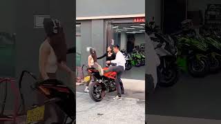 Girl Rider ⚠️ Boy Attitude 😜 Ktm 🗡️ song music love ttf boysvsgirls bike ktm girls [upl. by Polak975]