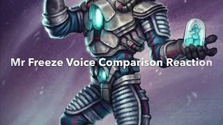 Mr Freeze Voice Comparison Reaction Part 1 [upl. by Nav]