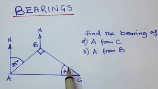 Maths bearings explained [upl. by Ellenad]