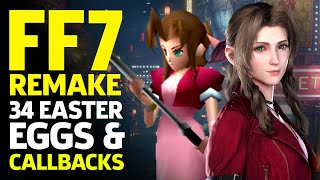 Final Fantasy 7 Remake 34 Cool Easter Eggs And Callbacks [upl. by Rodman402]