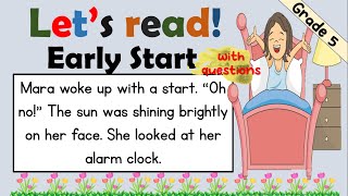 READING COMPREHENSION  GRADE 5  PRACTICE READING  EARLY START [upl. by Drehcir]