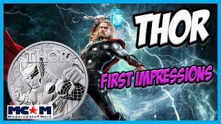 The 2018 Thor Tuvalu Silver Coin Marvel Avengers 2nd coin released [upl. by Aysa984]