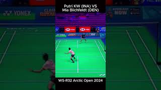 WS  R32｜Putri KW INA vs Mia Blichfeldt DEN  Arctic Open 2024 [upl. by Alehcim]