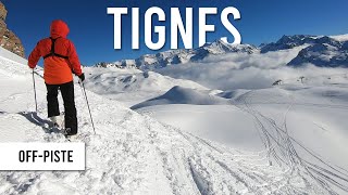 Powder day offpiste skiing in Tignes Val dIsere [upl. by Ynneg]