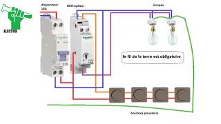 Schéma électrique du Télérupteur Unipolaire Schneider [upl. by Lidaa305]