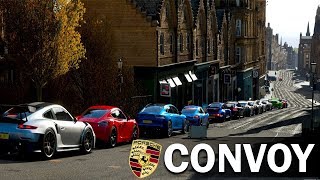 Convoy de 12 Porsches por la carretera en Reino Unido  Forza Horizon 4 [upl. by Nairbal]