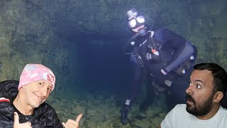 Divers React to quotOldest Flooded Mine Exploration Divequot by brand new diver [upl. by Kissner]