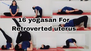 16 yogasan for Retroverted uterus [upl. by Anoj]