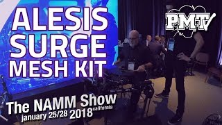 NAMM 2018  Alesis Surge Mesh Kit Demo With Texas Tim Root [upl. by Feeney]