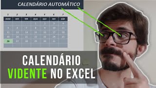 COMO FAZER UM CALENDÁRIO AUTOMÁTICO NO EXCEL [upl. by Anabal]