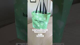 Rating Amazon’s baby welcome box babyregistry welcomebox newborn momtobe unboxing babyproducts [upl. by Yvette]