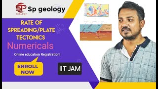 Spreading rate NumericalPlate tectonics india geology platetectonic [upl. by Otrebogir213]