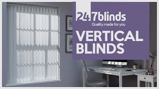 Vertical Blinds  247 Blinds [upl. by Ahsirk]