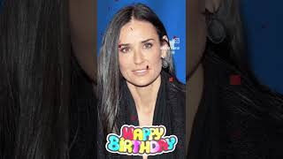 Happy birthday DEMI MOORE 🥳 🎉 🎊 🎂 🥂 ❤️ demimoore movieactress 🎥 ghost [upl. by Esiocnarf]