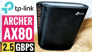 TP Link 🔥 ARCHER AX80💥 WIFI 6 👍 25 Gbps [upl. by Garnett]