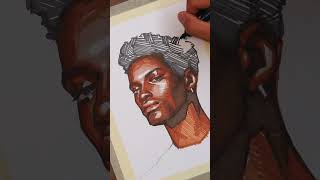 How I make Portraits with Alcohol Markers [upl. by Munt63]