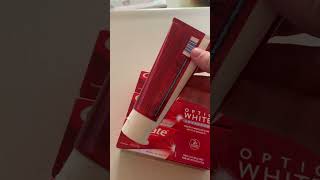 Colgate Optic White Teeth Whitening Toothpaste 3 Pack Review [upl. by Lasyrc97]