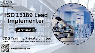 Comprehensive ISO 15189 Lead Implementer Course  CDG Training Pvt Ltd  Get Course Link Below [upl. by Jacoba249]