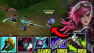 This Vi Build turns her into a S TOP LANER👌  How to Play Vi amp CARRY Season 13 League of Legends [upl. by Ylro]