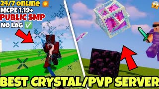 Best CrystalPvP Server For Mcpe 119 🔥  Best PvP Practice Server For Minecraft Pe  No Lag 😍 IP [upl. by Essy]