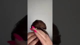 Easy volume bun after using my hair drop from KeraloveOficial [upl. by Mosra]