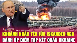 Khoảnh khắc tên lửa Iskander Nga đánh úp điểm tập kết quân Ukraine [upl. by Moyers]