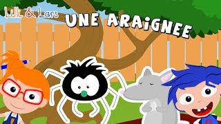 une araignée sur le plancher paroles  comptines pour bébé avec animaux [upl. by Sreip]