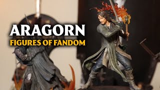 Aragorn 18 scale  Figures of Fandom Unboxing amp Review by Weta Workshop [upl. by Nabru]