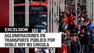 Contingencia ambiental en la CDMX causa estrago al transporte público [upl. by Goldshell]