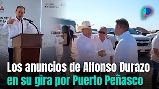 Los anuncios de Alfonso Durazo en su gira por Puerto Peñasco Crónica [upl. by Jehias]