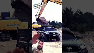 ADAMLAR ŞANTİYEDE SIFIR TOYOTA JİP KAMYON KULLANIYOR keşfet jcb excavator kesfet attitude [upl. by Laraine]