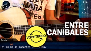 Como tocar quotEntre Caníbalesquot de Soda Stereo  Guitarra HD Tutorial COMPLETO  christianvib [upl. by Ecyarg]