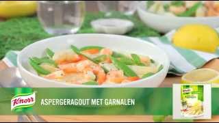 Knorr recept Aspergeragout met garnalen [upl. by Mcgaw]