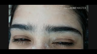 Big Bushy Eyebrows  Threading Eyebrows for First Time  Silkina Beauty Tips [upl. by Tavy]