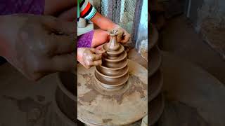 Making clay pottery pottery pottery shortfeed homedecor art [upl. by Ikkim643]