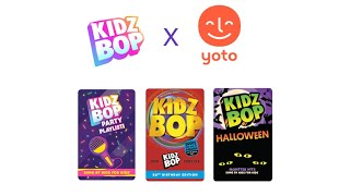 Reviewing Kidz bop Party playlist The first Kidz bop album amp Halloween Yoto audio cards [upl. by Albertina666]