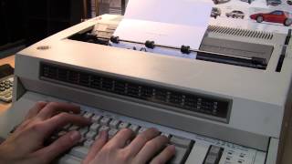 IBM Wheelwriter 10 Series II electronic typewriter [upl. by Odama300]