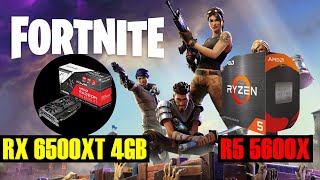 RYZEN 5 5600X  RX 6500XT 4GB  FORTNITE Competitive Settings 1080p [upl. by Nosrak398]