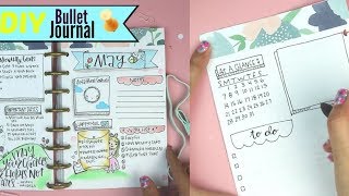 DIY Bullet Journal  How to make a Planner [upl. by Antonina634]