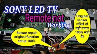 Sony led TV remote not workingSony LED TV sensor repair [upl. by Gnad]