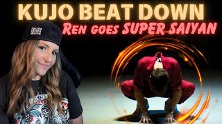 REACTION  Ren goes BEASTMODE on KUJO BEAT DOWN [upl. by Oal616]