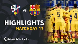 Highlights SD Huesca vs FC Barcelona 01 [upl. by Aynatahs]