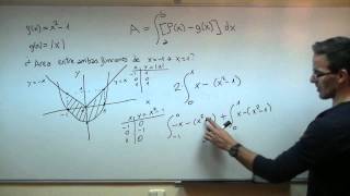 Area entre funciones 02 BACHILLERATO integral definida [upl. by Locin431]