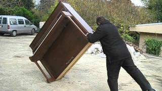 comment transporter un piano seul chargement sur le chariot [upl. by Ialda259]