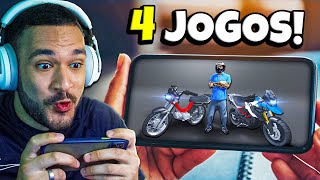 TESTEI 4 JOGOS BRASILEIROS de MOTOS para CELULAR PASSA TEMPO [upl. by Yeslrahc]