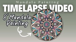 8quot Dot Art Mandala Painting for Beginners  Tutorial Timelapse  Thoughtful Dots [upl. by Ahsinroc577]